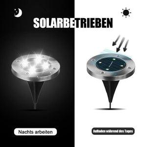 8 LED Solar Bodenleuchten