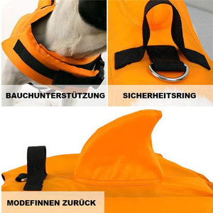 Reflektierende Rettungsweste für Hunde mit hervorragendem Auftrieb und Rettungsgriff