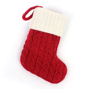 Strickstrumpf mit Weihnachtsbrief