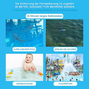 Wiederaufladbares elektrisches Spielzeug für Kinder Fernbedienung Floating Shark Water Game