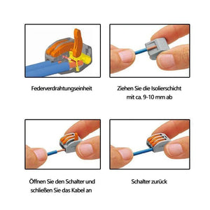 Universeller Kabelanschlussklemmenblock für schnelle Verkabelung (10 Stück)