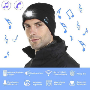 LED Licht Bluetooth Mütze