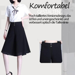 Sommer-Culottes aus Chiffon mit weitem Bein