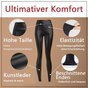 Elastische Kunstfell-Leggings