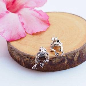 Zwei-Frosch-Ohrringe, Froschliebhaber-Schmuck (1 kaufen, 1 gratis bekommen)