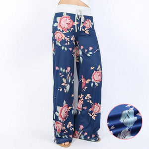 Damen Yoga Floral Bedruckte Baggy Hose