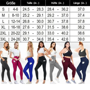 Hohe Taille Stretch schlanke Hüfte enge Leggings