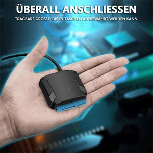 USB 3.0 zu SATA Adapter Kabel für 2.5"/3.5" HDD/SSD Laufwerke