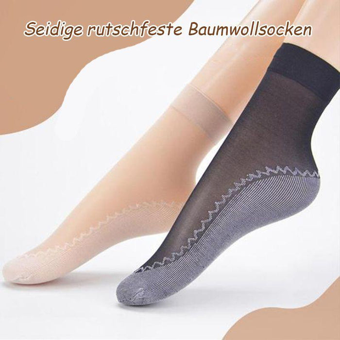 Seidige rutschfeste Baumwollsocken (5 Paar)