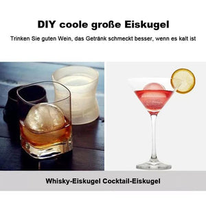 DIY große Eiskugelform 1 Satz (4 Stück) zufällige Farbe