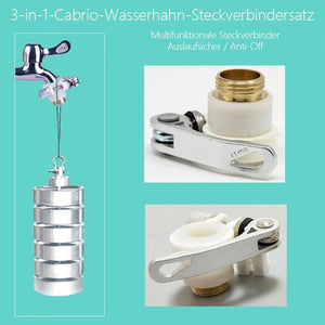 Universelles 3-in-1-Messing-Schlauchanschluss-Set