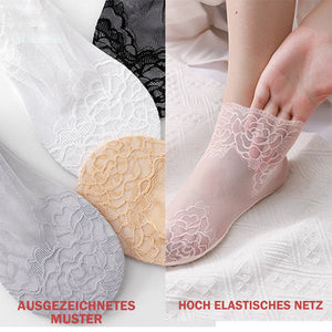 Modische Spitzensocken für Damen (3 Paar)