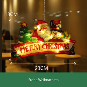 Hängendes Fensterlicht zu Weihnachten