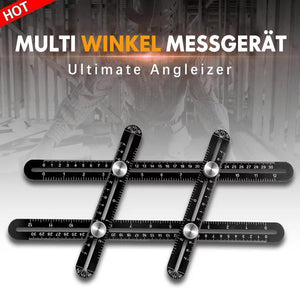 Multi-Winkel-Messwerkzeug Aluminiumlegierung Multifunktions-Lineal (Plastik/Vollmetall)