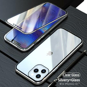 TEMPERED GLASS MAGNETIC ADSORPTION PHONE CASE