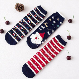 Weihnachts-Comic-Muster Socken