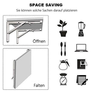 Faltbare Wandregalhalterung (2 Stück)