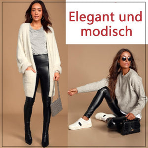 Elastische Kunstfell-Leggings