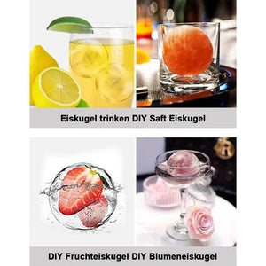 DIY große Eiskugelform 1 Satz (4 Stück) zufällige Farbe