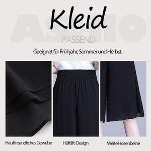 Sommer-Culottes aus Chiffon mit weitem Bein