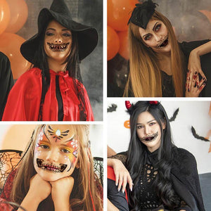 Halloween Streich Make-up temporäres Tattoo（10 Stück）