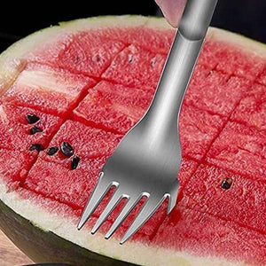 2021 Küchenhelfer Bestseller 2-in-1 Wassermelonen-Gabelschneider