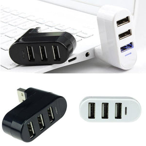 Drehbarer Mini-USB-Hub mit 3 Ports