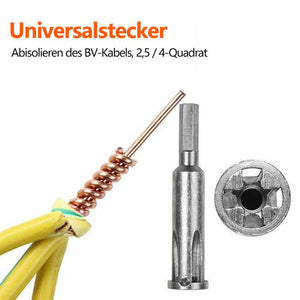 5-Loch-Universal-Abisolier- und Verdrillungswerkzeug