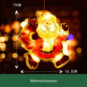 Hängendes Fensterlicht zu Weihnachten