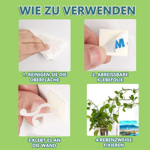 Wandreben Unsichtbare Pflanzenclips-100pcs