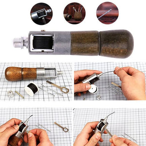 DIY handgefertigte Lederhandnähwerkzeuge