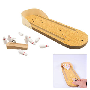 Wooden Mini Bowling Spiel Set