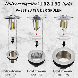 Pop-up Ablaufgarnitur für Waschbecken Drain fitting