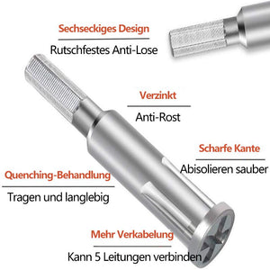 5-Loch-Universal-Abisolier- und Verdrillungswerkzeug