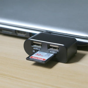 4 in 1 drehbarer USB-Hub