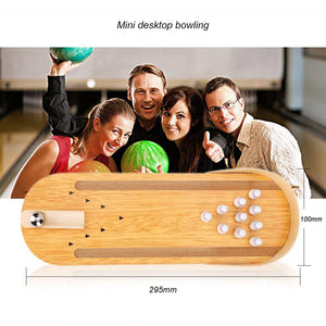 Wooden Mini Bowling Spiel Set