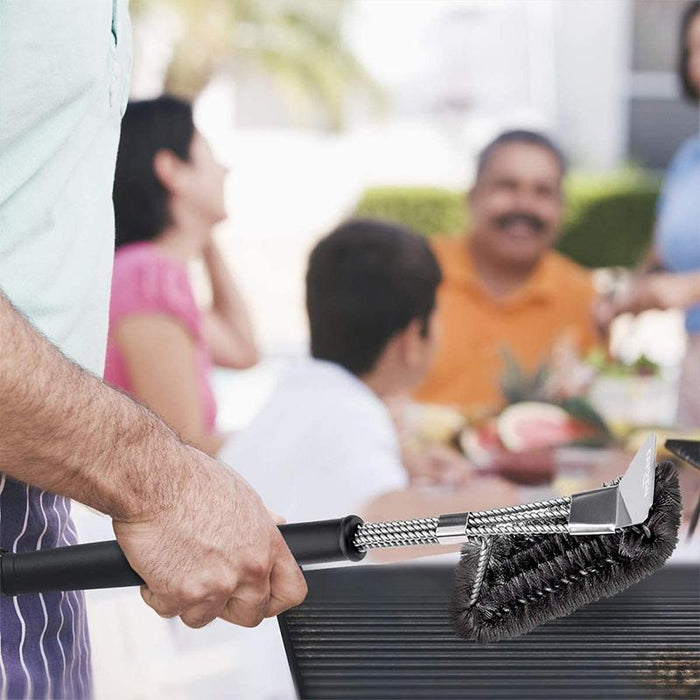 Grillbürste mit Edelstahl