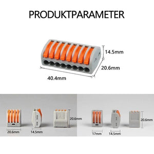 Universeller Kabelanschlussklemmenblock für schnelle Verkabelung (10 Stück)