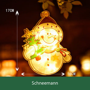 Hängendes Fensterlicht zu Weihnachten