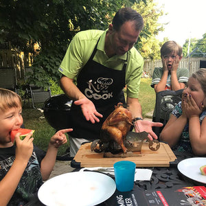 Tragbarer Hühnerständer Beer- American Motorrad BBQ