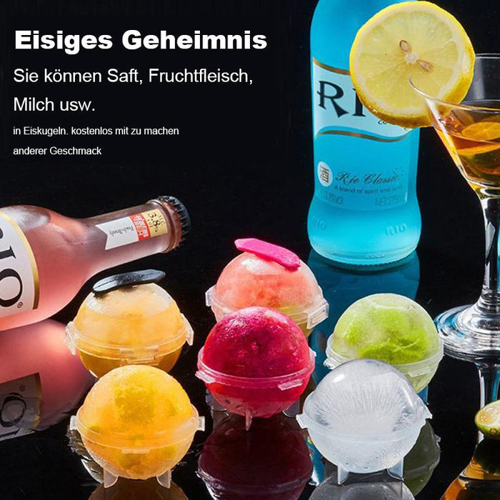 DIY große Eiskugelform 1 Satz (4 Stück) zufällige Farbe