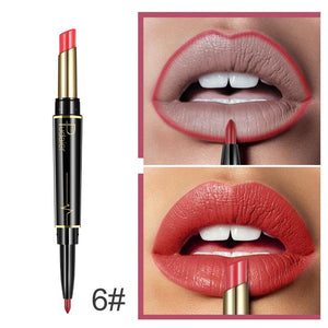 16 Farben langanhaltender Lippenstift + Lipliner Combo