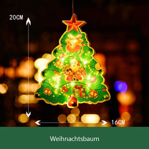 Hängendes Fensterlicht zu Weihnachten