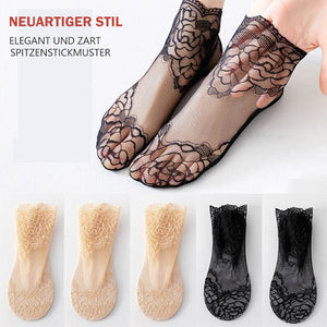 Modische Spitzensocken für Damen (3 Paar)