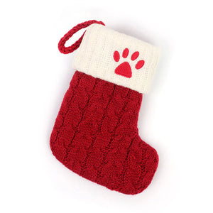 Strickstrumpf mit Weihnachtsbrief